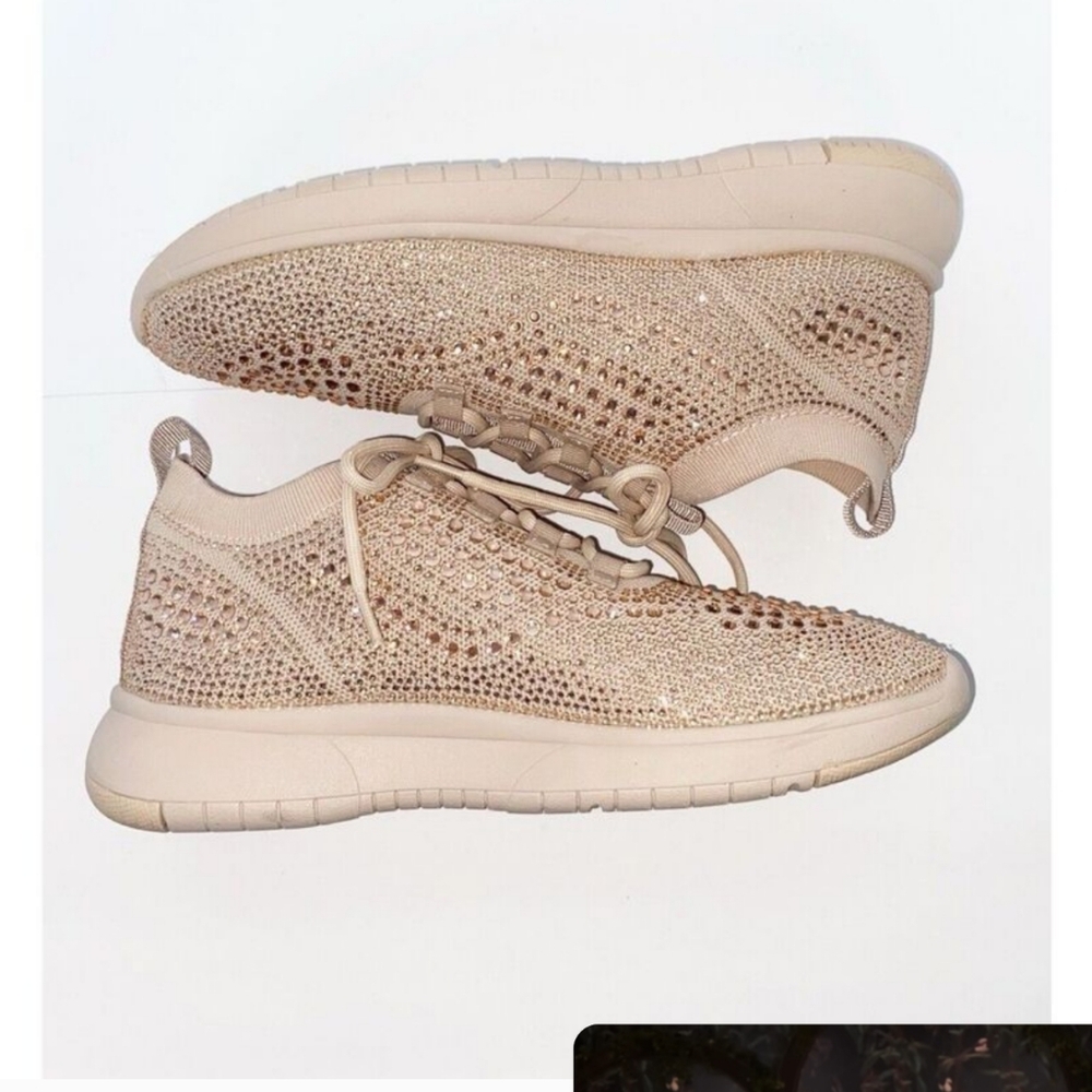 Blush embellished Waterproof tennis shoe
